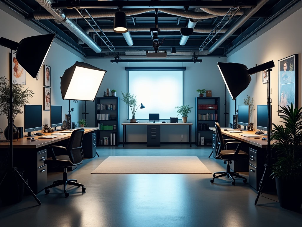 Artisanshboutiqu studion ammattilaitteisto valokuvaukseen ja videokuvaukseen